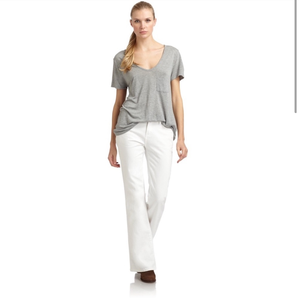 NWT❗️ BCBGMaxAzria Wide Leg Tanya White Jeans